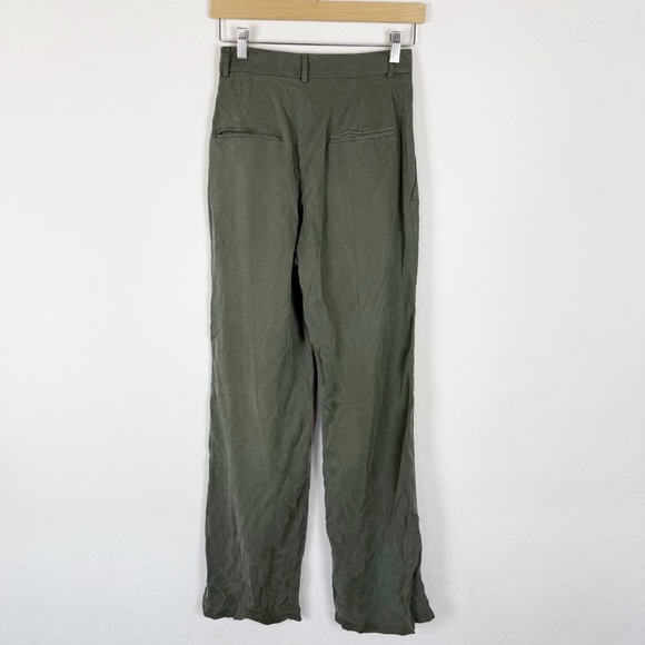Reformation Mason Pant Color Army 100% Tencel - Picture 3 of 10